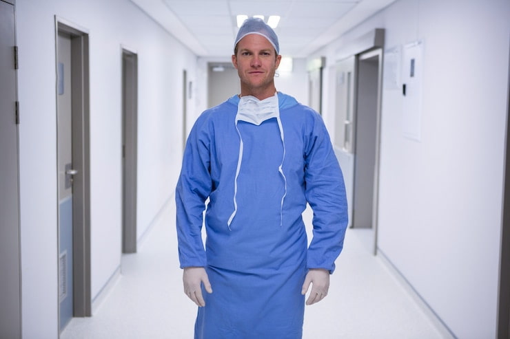 گان جراحی ضد آب با محافظت کامل و راحتی بالا